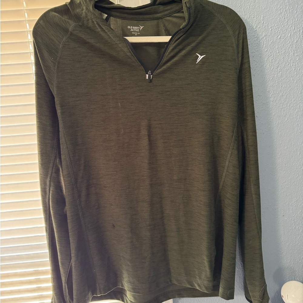 Old Navy Forest Green Half-Zip Pullover